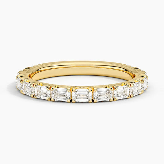 Nathalie Emerald Cut Lab Diamond Ring (7/8 ct. tw.) in 14K Yellow Gold (Test)